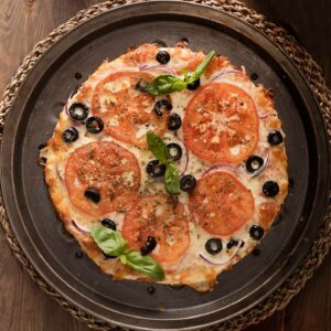 Pizza con Base de Coliflor